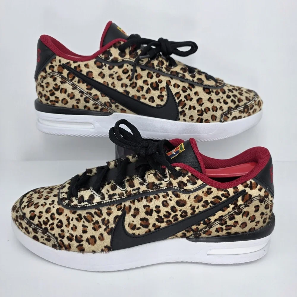 Nike Air Vapor Wing Premium Leopard Animal Print Womens Sneaker CQ9679-001 Sz 12